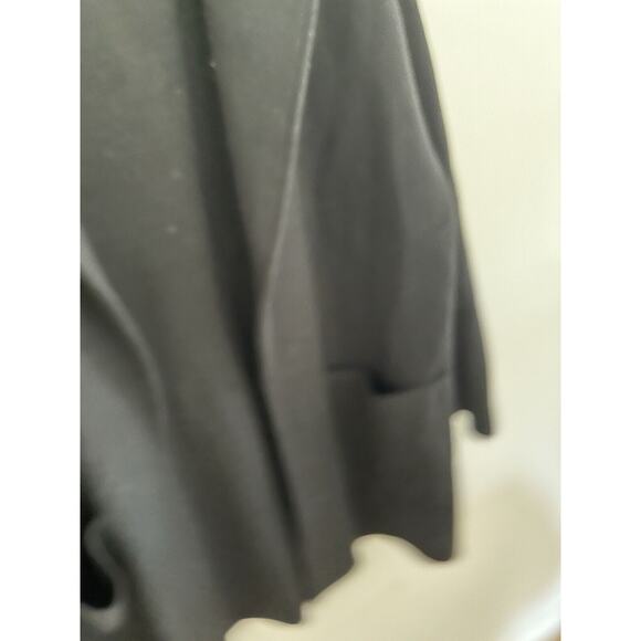 Eileen Fisher Organic Wool Charcoal Gray Colong sleeve button front knit coat L - Picture 2 of 5